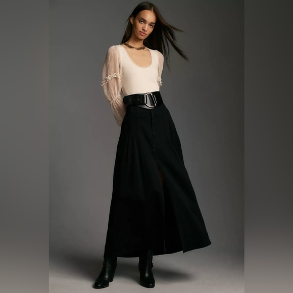 Anthropologie Long-Sleeve Victorian Ruffled Top - Picture 2 of 7